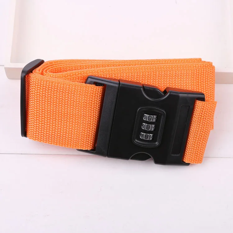 High Quality 2M Rainbow Password Lock Packing Luggage Bag with Luggage Strap 3 Digits Password Lock Buckle Strap Baggage Belts