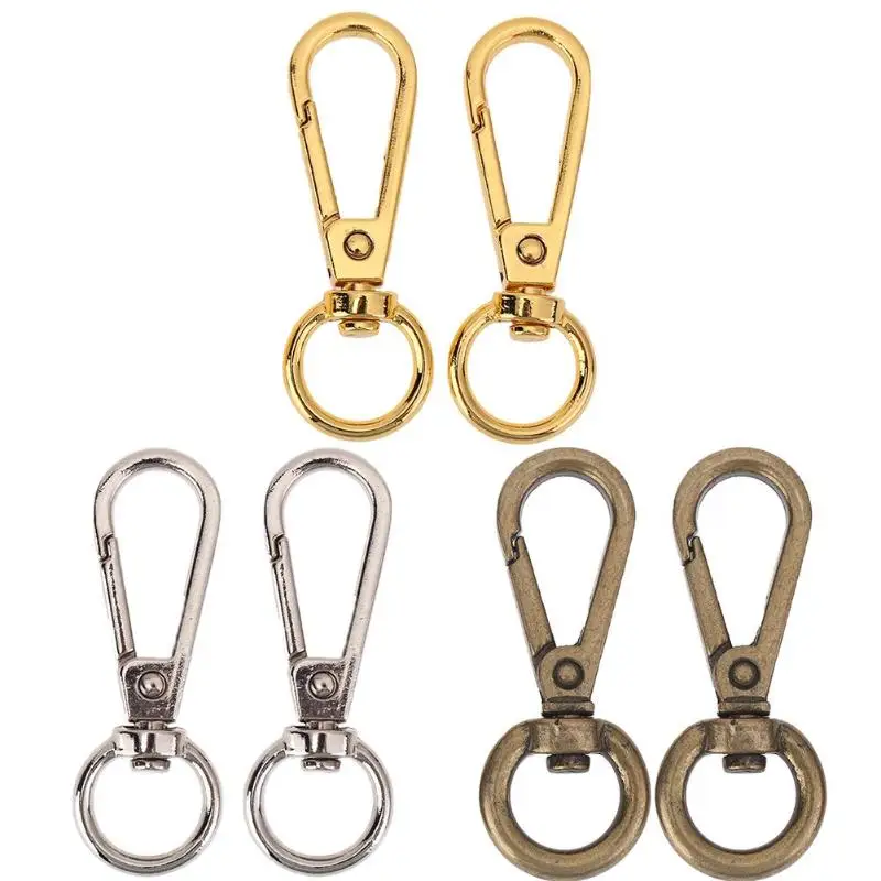 

4pcs Clip Buckles Vintage Metal Luggage Bag Handbag Dog Buckle Snap Hook Bag Clasp DIY Key Chain Hardware Accessories
