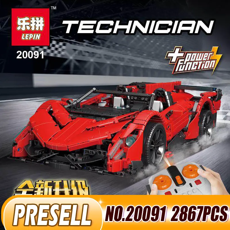 

Lepin 20091 Technic Toys The Legoingly MOC-10559 Veneno Roadster Set RC Off-Road Vehicle Building Blocks Bricks Kids Car Toys