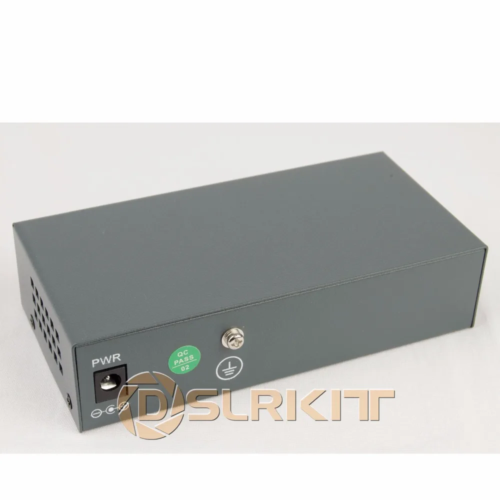 DSLRKIT 250 м 6 Порты 4 PoE выключатель инъектор Мощность Over Ethernet 75 Вт max.90W 52 в 1.85A Мощность адаптер