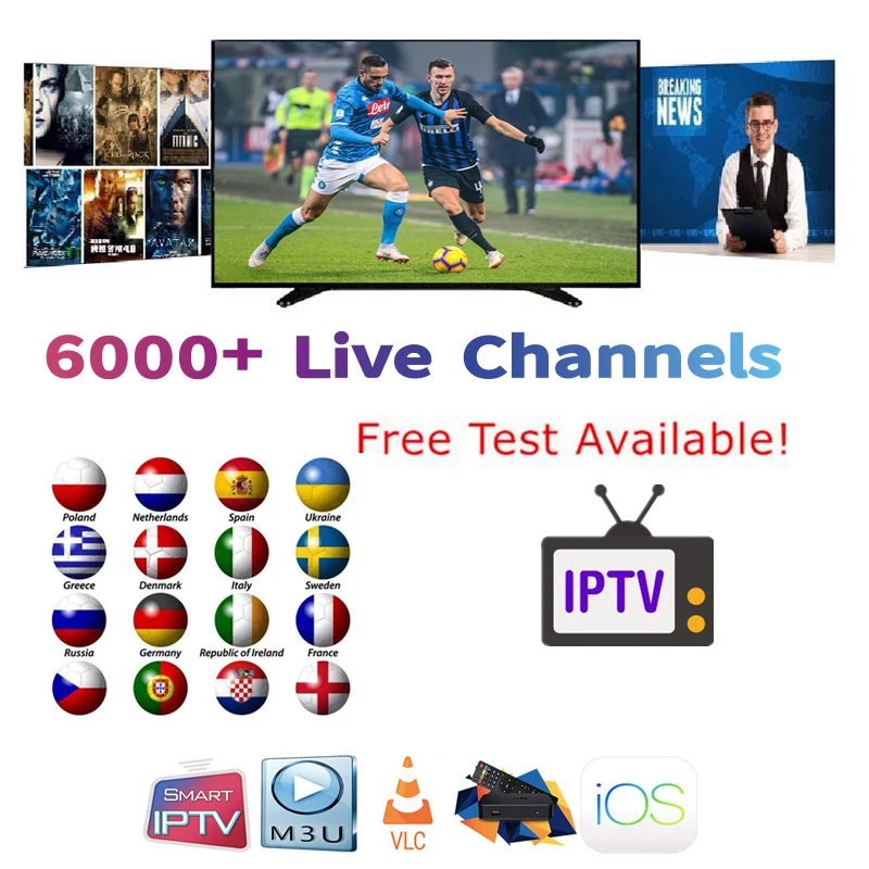 IP ТВ подписка в Испания США Франция Великобритания tv 6000 + live 4 K HD телеканалы Android9.0