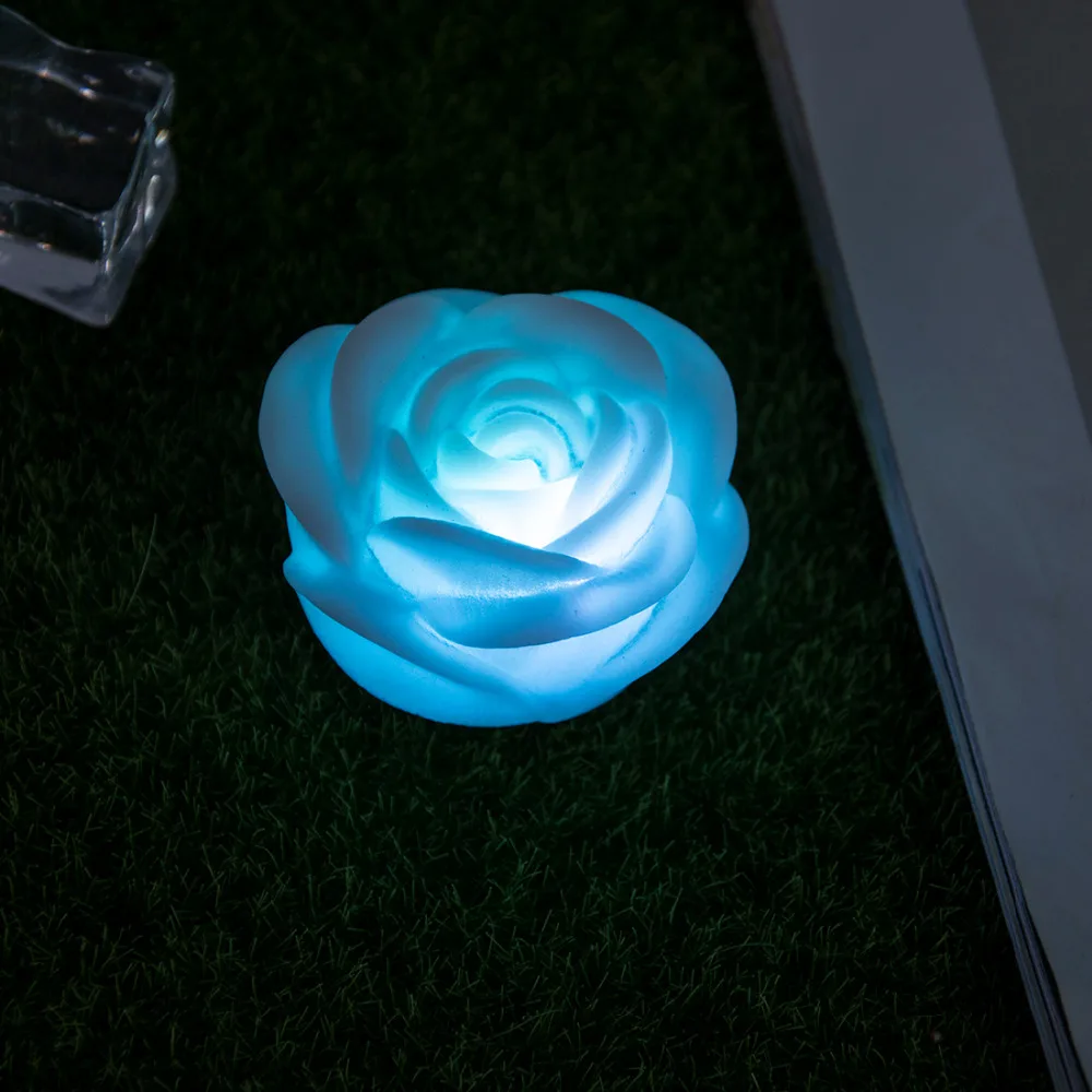 Fashion Romantic LED night lamp Rose Flower night light Color Lamp