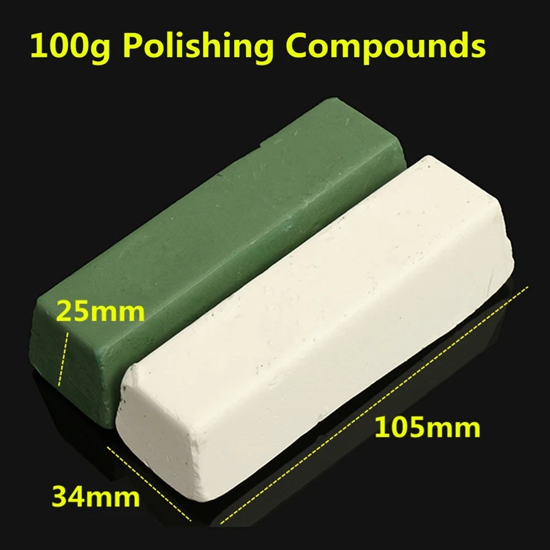 Белая зеленая точилка для полировки металла, оксид хрома, зеленая абразивная паста для полировки воска 100 г