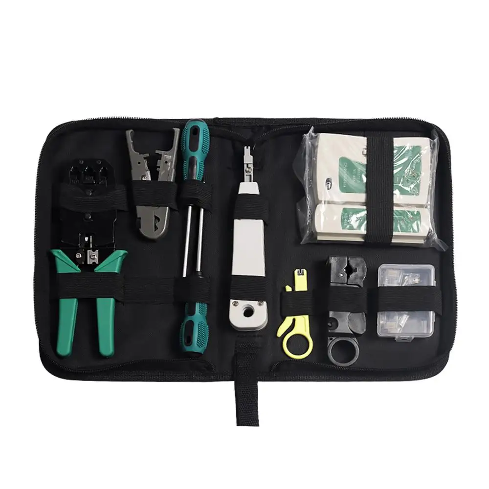 

10 Pcs/Set Network Combination Tool Set Home Network Cable Installation And Maintenance Tool