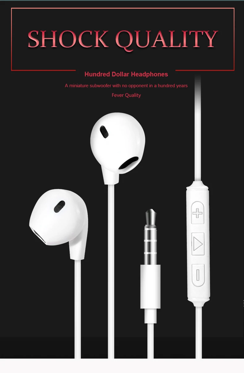 Проводные наушники в ухо гарнитура с микрофоном стерео Бас Звук 3,5 мм разъем наушники наушник для iPhone samsung Xiaomi 50 шт