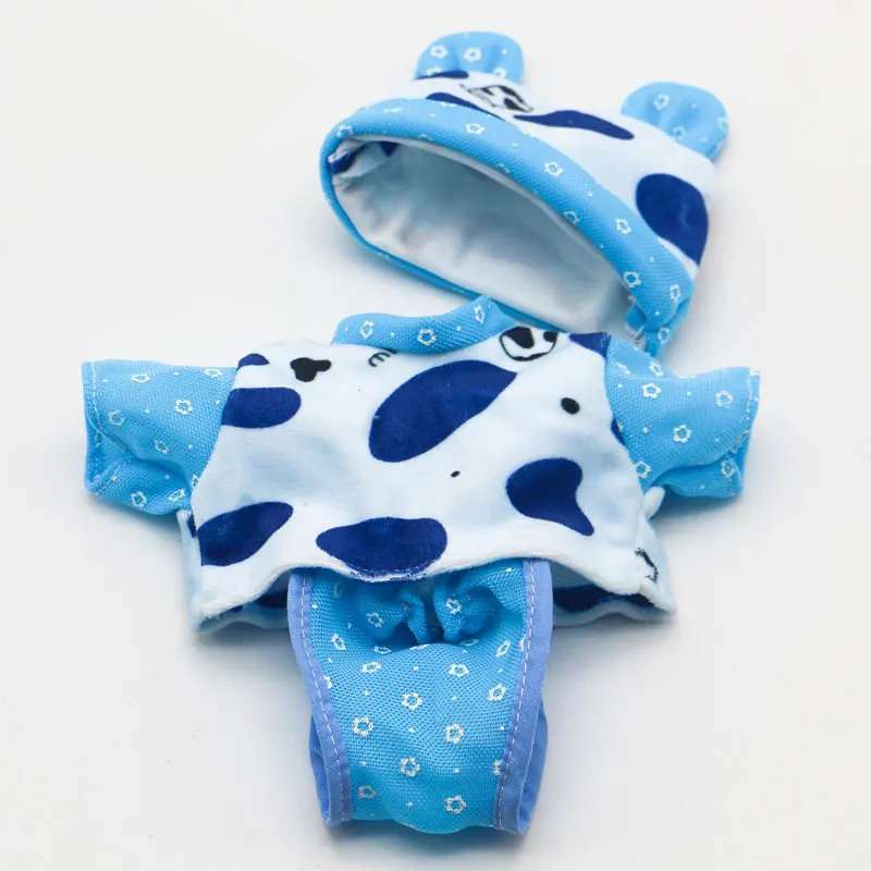 Кукольная одежда для новорожденных 30 см, 1/6, Кукольное пальто, сменный костюм для новорожденного, мультяшный Кристальный Супер Мягкий тканевый кукольный комплект - Цвет: blue