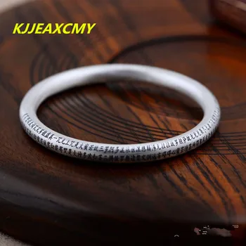 

KJJEAXCMY 999 fine silver sterling silver jewelry bracelet free shipping Frosted Heart Sutra Creative