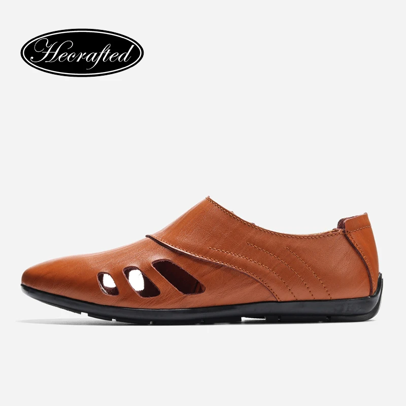 

Moccasins Mens Breathable Split Leather Designer Fashion Brand Casual Summer Men Loafer #A2019DD