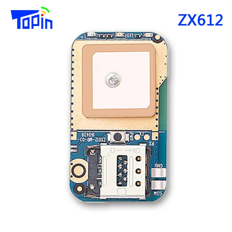 

Topin ZX612 Mini GSM GPS LBS Tracker PCB Module Locator MT6261+U-blox7020 SOS Alarm Real-time Tracking APP Free Use 50pcs/lot