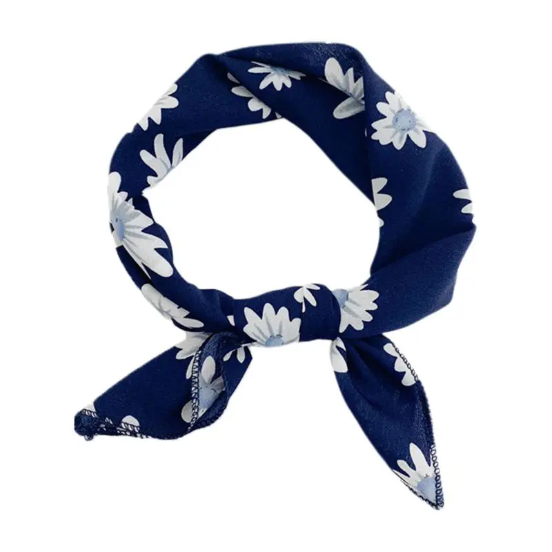 55x55 см принт дикий маленький квадратный шарф модные декоративные шарфы Имитация Шелковый головной платок Женская широкая головная повязка - Цвет: NO.2