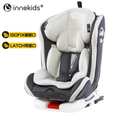 IK-08 Innokids Child Safety Seat 360 Degree Rotating Car With 0-12 Years Old Baby Can Sit And Lay Isofix Latch Grey IK-08 Innokids Child Safety Seat 360 Degree Rotating Car With 0-12 Years Old Baby Can Sit And Lay Isofix Latch Grey