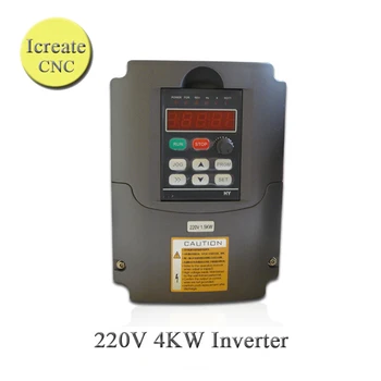 

Free Shipping VFD 220V 4KW Inverter Motor Drive HY Inverter 220V 4000W 3-phase Spindle Inverter Frequency Inverter for Motor VFD