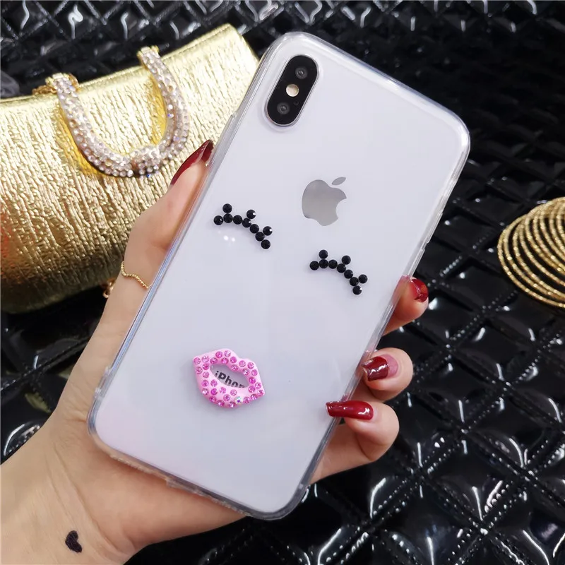 Чехол XSMYiss для SamsungS6 S7 S8 S9 S10 PLUS Lite Note5 8 9 с милыми блестящими стразами и