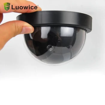 

2pcs/lot Black Plastic Housing Fake Camera Two AA Battery LED Dummy Security Camera Ir Led Dome CCTV Camera Surveillance Camera