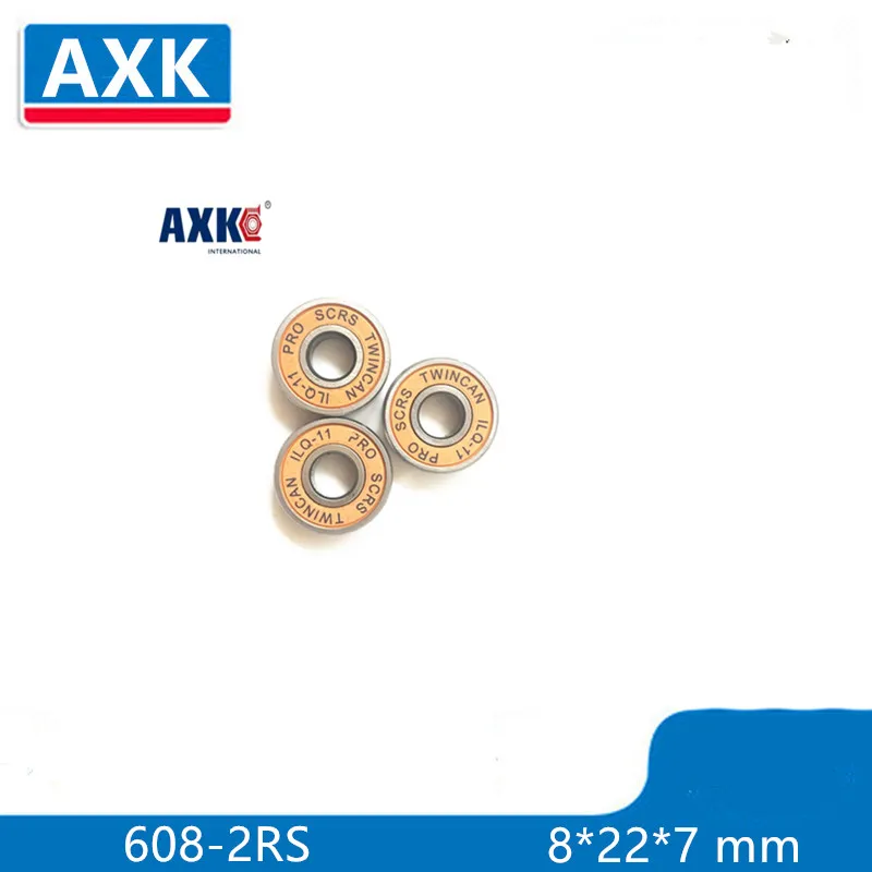 8 шт. ABEC 11 популярных брендов 8*22*7 мм clunt AXK роликовый подшипник 608rs для скейтборда