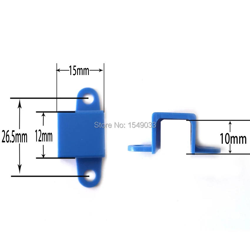 Крепеж постоянного тока 6 в 12 В удерживающий зажим для двигателя Защитный корпус детали двигателя крепежный элемент синий фиксированный 12 мм 6 в мотор-редуктор