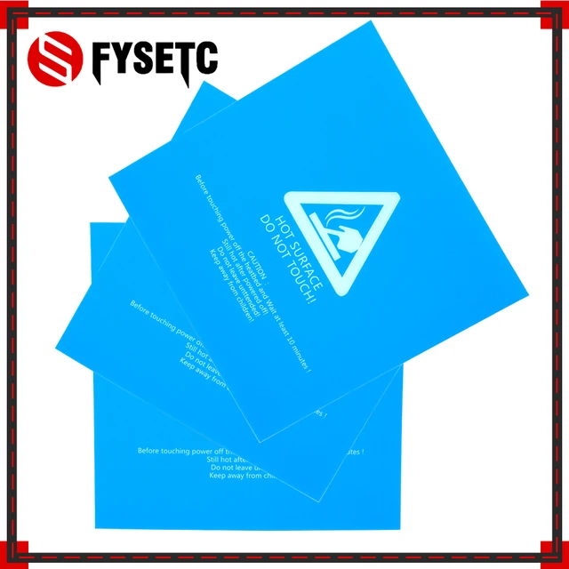 Cheap 2pcs 3D Printer Frosted Heated Bed Sticker Blue Hotbed Build Sheet Plate Sticker 220x220mm For Wanhao Anet A8 A6 MK3 DIY