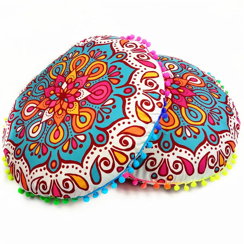 

Indian Mandala Floor Pillows Round Bohemian Cushion Cushions Pillows Cover Case Jun30 Professional Factory price Drop Shipping