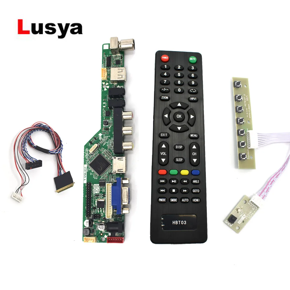 HDMI VGA AV USB аудио ЖК экран плата контроллера для 14 &quot15 6&quot B140XW01 B156XW02 LP156WH2 B156XW04 B156XTN02.1