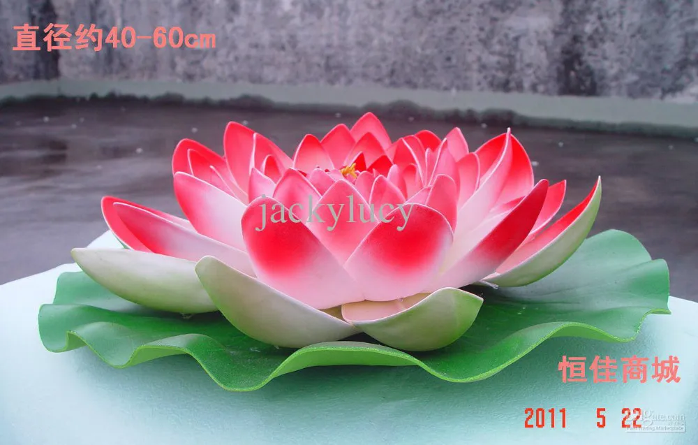

Diameter 60cm Large artificial lotus flower Floating pool decoration six color