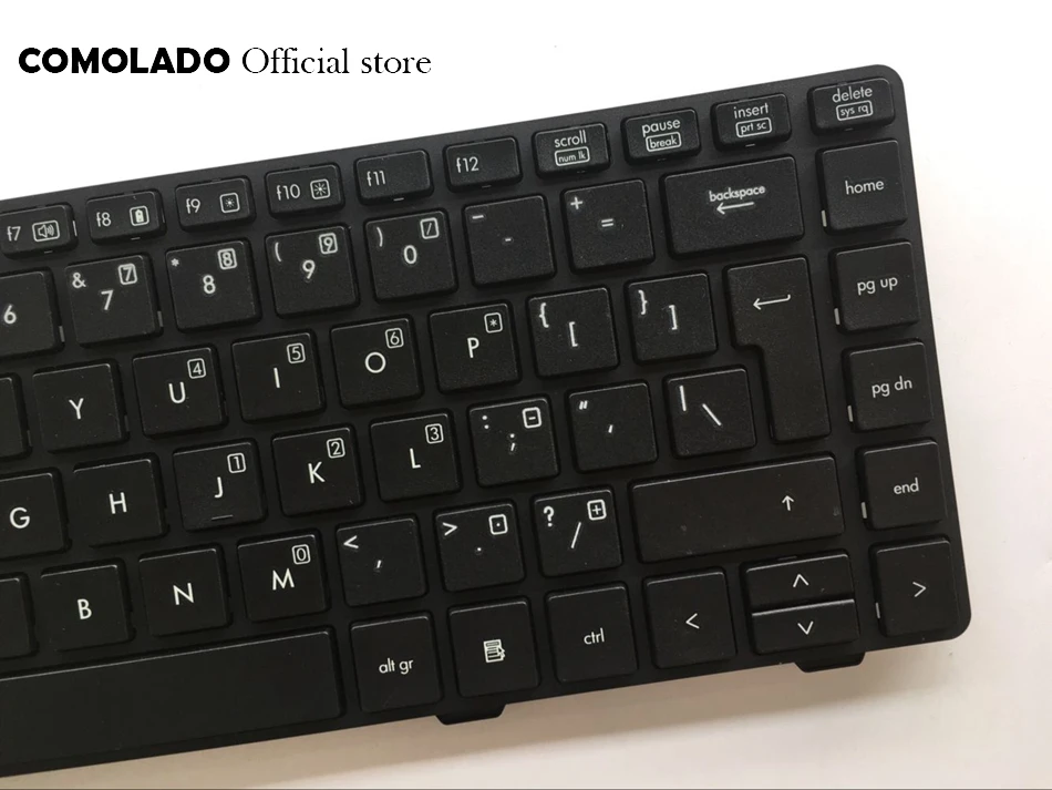  UI English Keyboard For HP Probook 6360B 6360 black with frame Laptop keyboard UI Layout