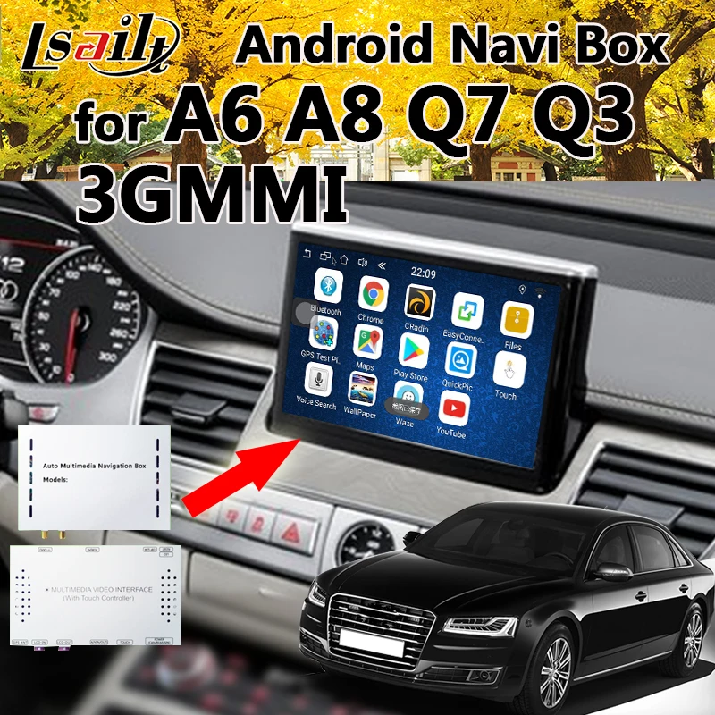 GPS навигатор для AUDI Q5 Q7 A5 A6 A3 Android 6 0|android interface|interface audi a4interface |