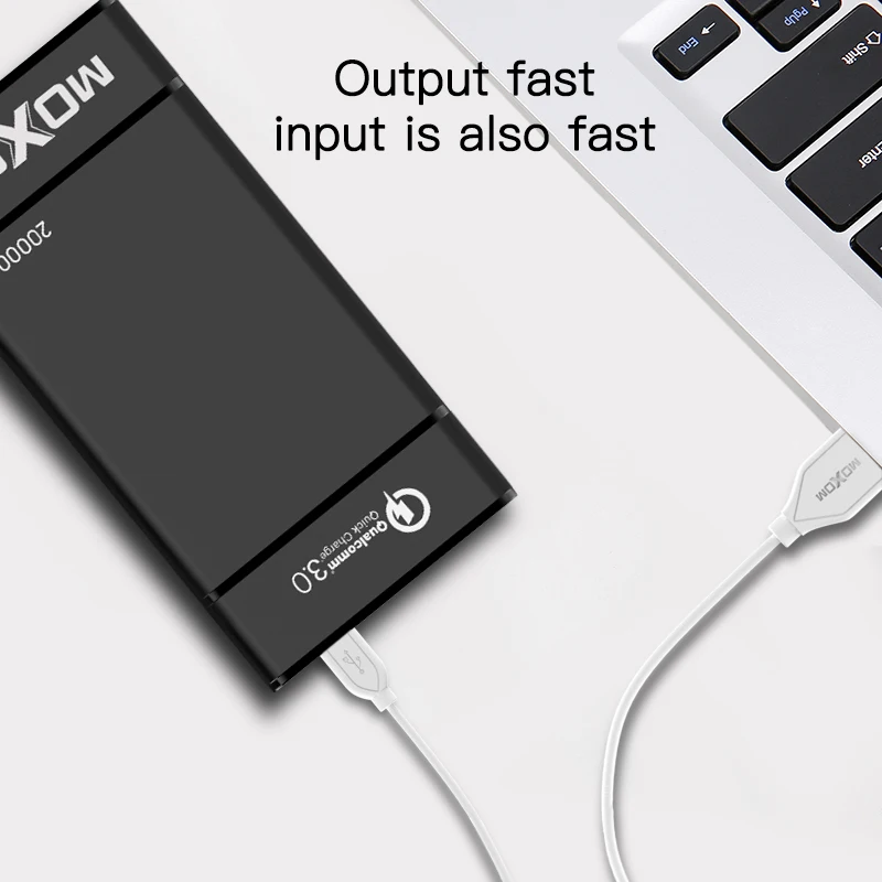 MOXOM 20000 мАч Внешний аккумулятор для iPhone samsung huawei Тип C PD Быстрая зарядка+ быстрая зарядка 3,0 USB внешний аккумулятор