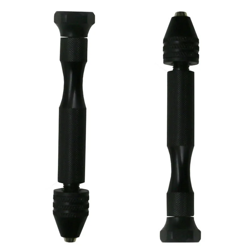 Mini Manual Aluminum Hand Drill With Keyless Chuck Woodworking Drilling