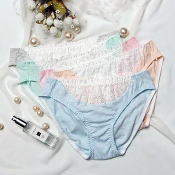 

Sexy Women Underwear Cotton Panties Briefs Lace Embroidery Low Rise Woman Lingerie Female Panty Breathable Sexy Underpants C0039