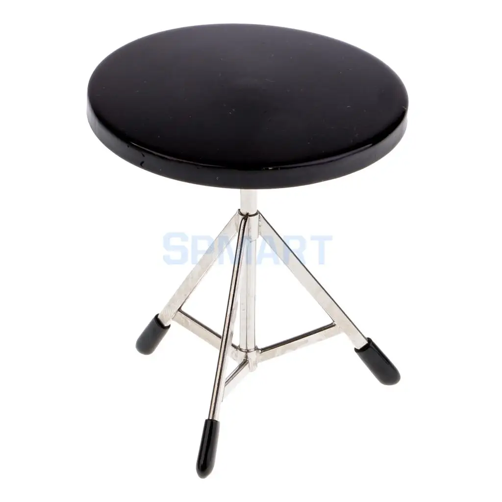 1:6 Scale Miniature Drum Set 7pcs Complete Drum Kit Musical Instrument for   12