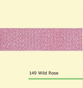

3/8" inch (9mm) Silver Sparkle Wild Rose Grosgrain Ribbons