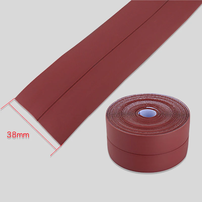 3.8cm*3.2m Kitchen Wall Sticker Waterproof And Oil Proof PVC Self Adhesive Waterproof Anti-moisture Bathroom Mosaic Home Decor