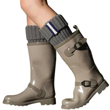 Женские носки повседневные женские акриловые волокна зимний теплый вязаный гетры вязаная шапка теплые носки#32