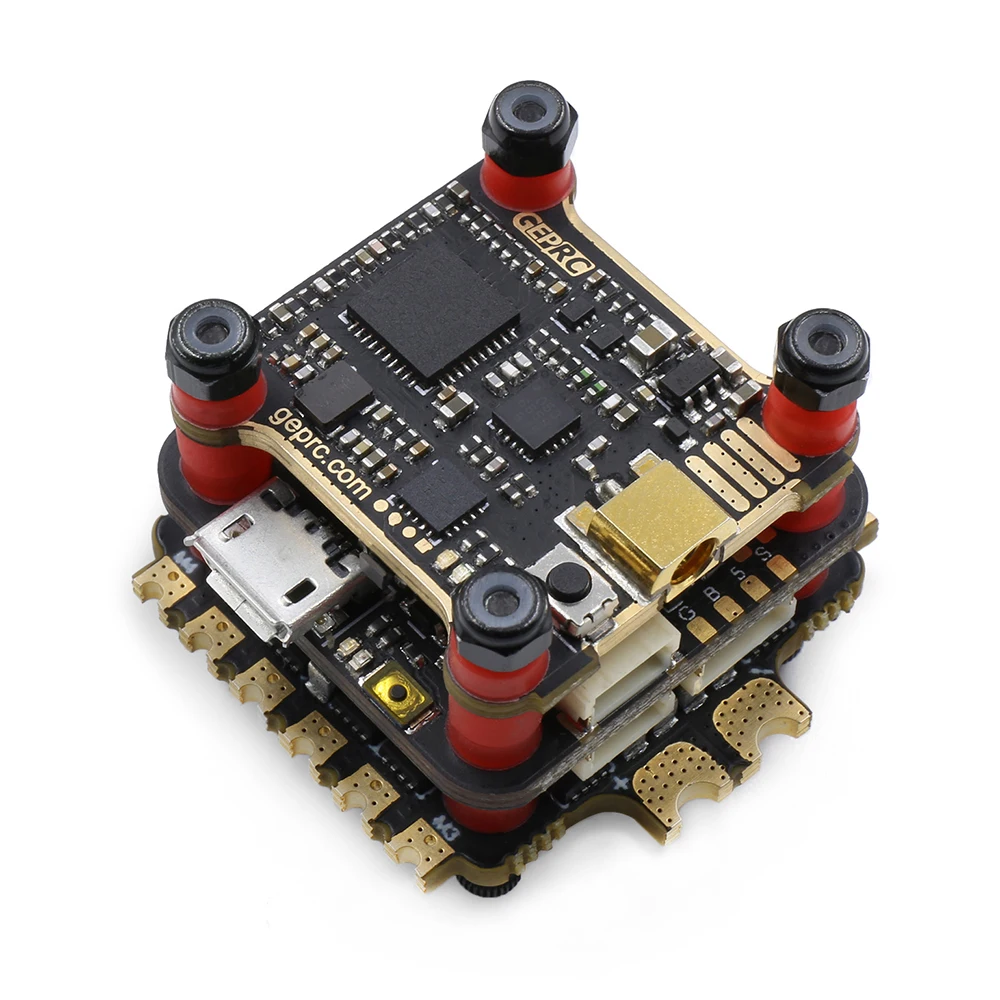 

Geprc Stable Pro F7 Stack Dual Gyro F7 Flight Controller with 35A BLheli_32 4in1 ESC and 5.8G 500mW VTX for RC FPV Racing Drone