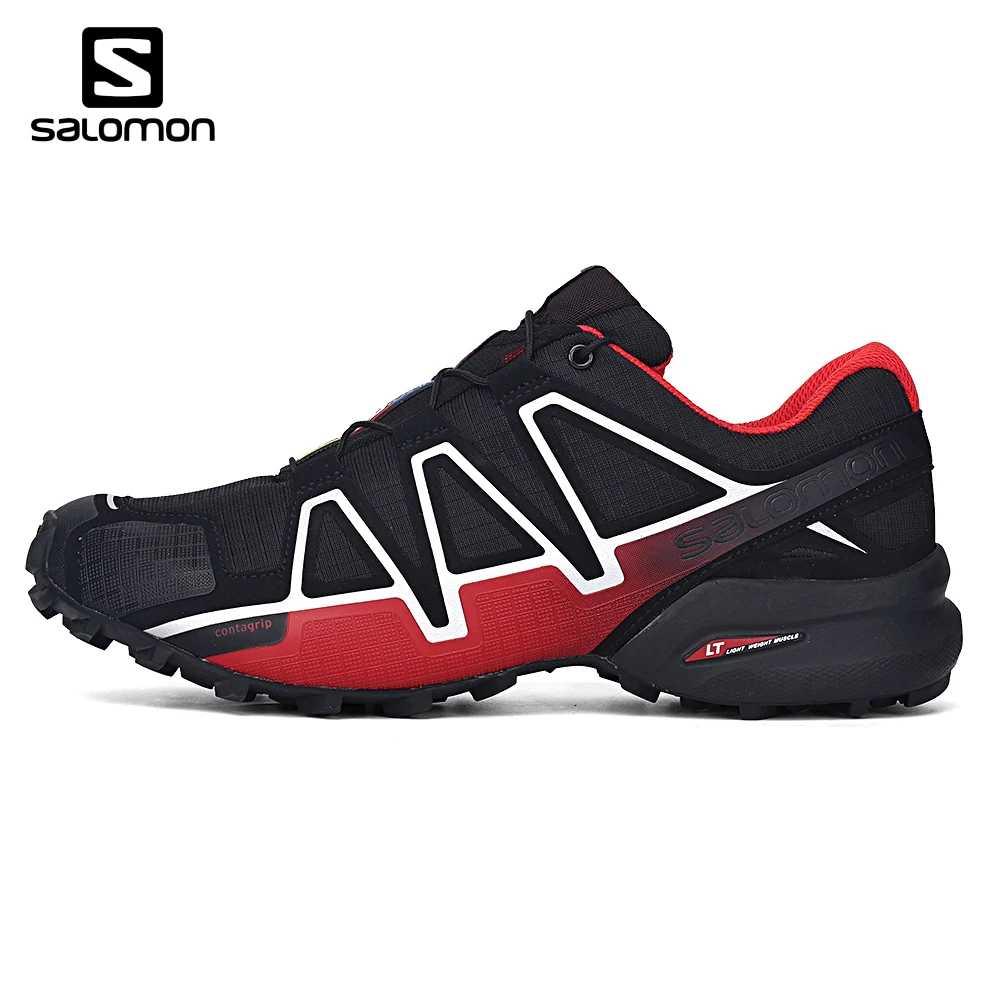 

Salomon Speed Cross 4 Cs Red Men Running Shoes Professional Outdoor Male Flywrite Athletic Sport Shoes Speedcroo 4 Cheap