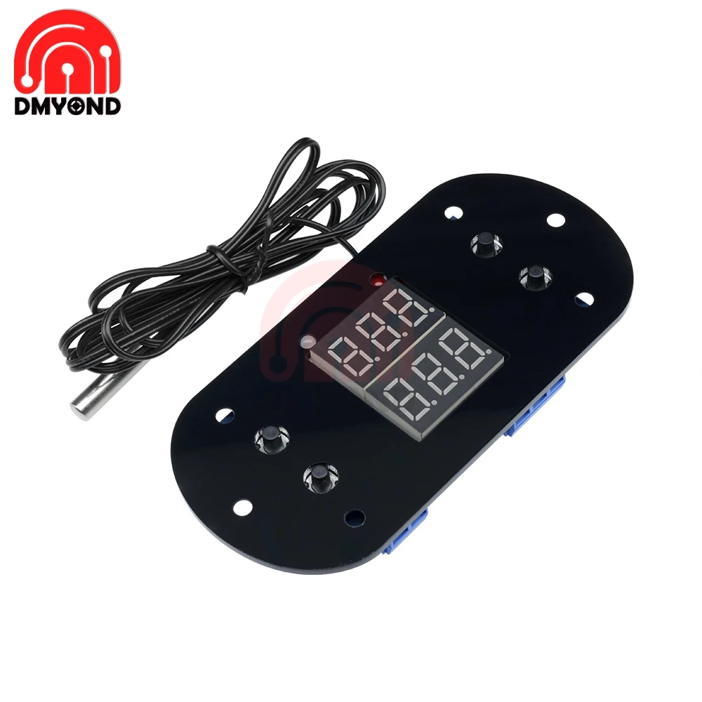 W1308 DC 12V 10A цифровой термостат датчик температуры Контролер красный двойной