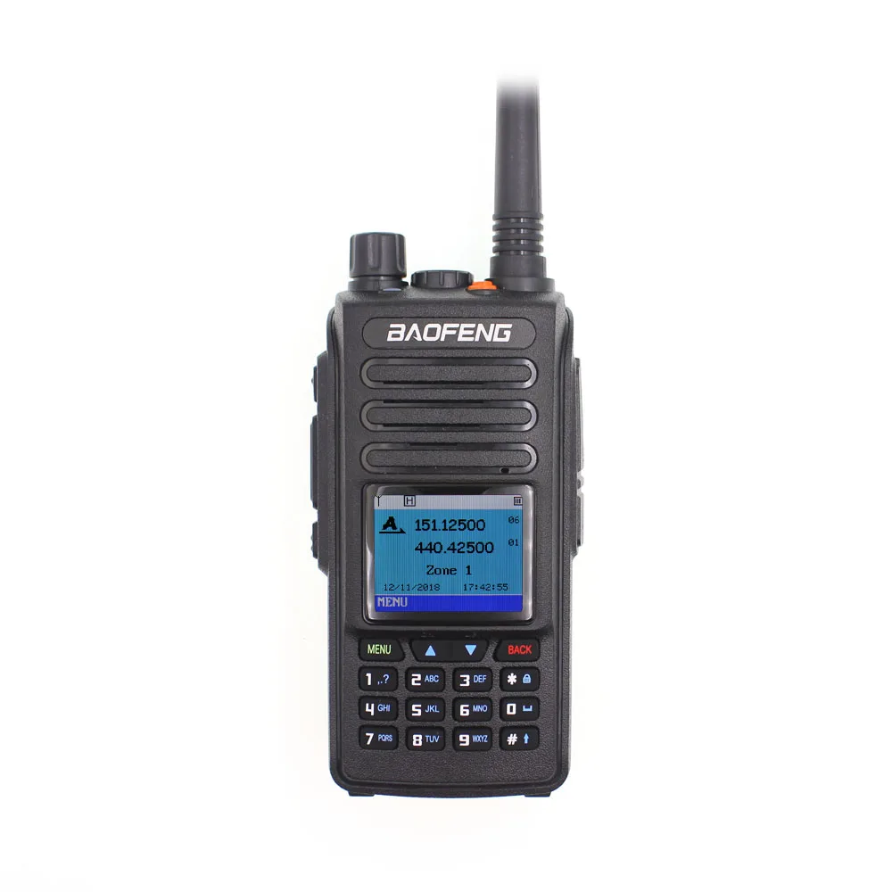 Baofeng DMR DM-1702 gps иди и болтай Walkie Talkie VHF UHF 136-174& 400-470 МГц Dual Band Dual Time slot уровня 1 и 2 цифровое радио DM1702 - Цвет: Radio