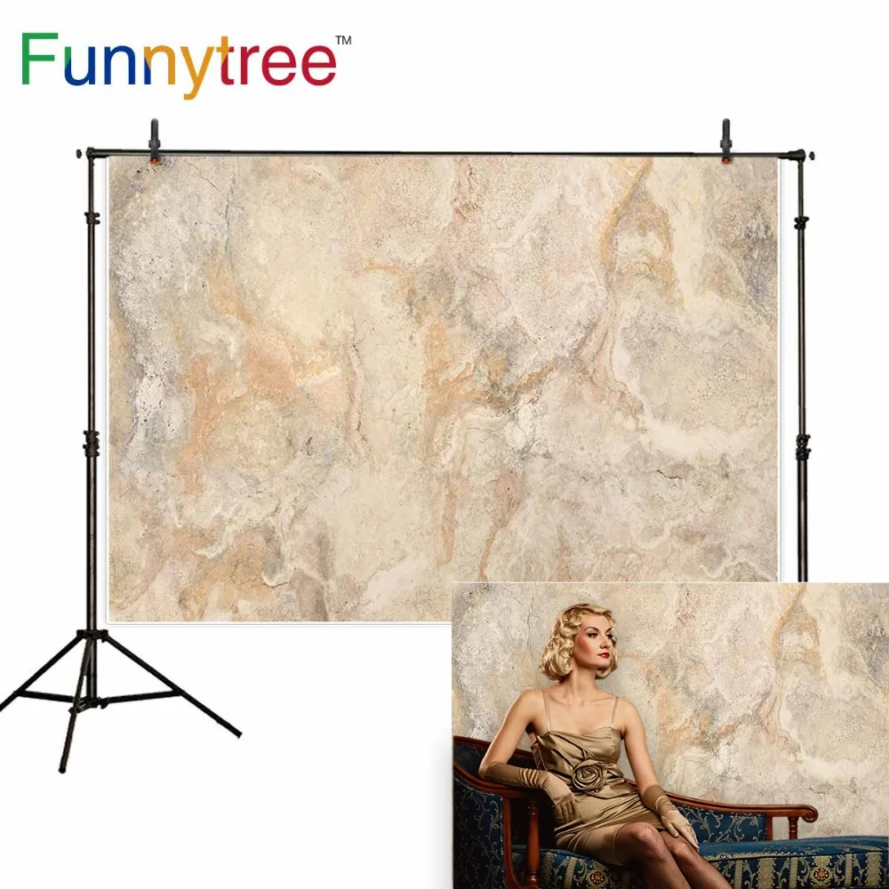 Фотофон Funnytree для еды маленького размера виниловый винтажный мраморный фон дня