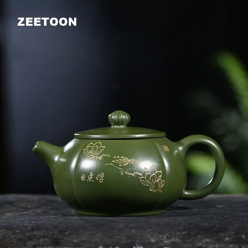 Master Handmade 270ml Authentic Yixing Teapot Chinese Healthy Purple