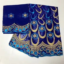 Новое поступление камень Африканский Базен riche ткань с вышивкой кружева/riche платье Материал нигерийский 12L062723