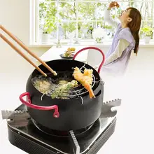 TPFOCUS диаметр 22 см Бытовая фритюрница Изысканная сковорода с едой кухонные щипцы инструмент высокое качество суп горшок простой прочный
