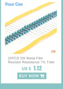 Металлический пленочный резистор 2 Вт 3.3ohm 3.3R+/-1% Соответствует rohs, не содержит свинец(20 шт