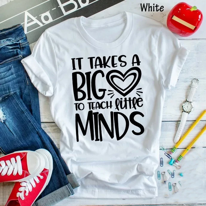 Женская футболка с надписью It Wake a big heart to teach little minds хлопковая grunge tumblr tee goth |