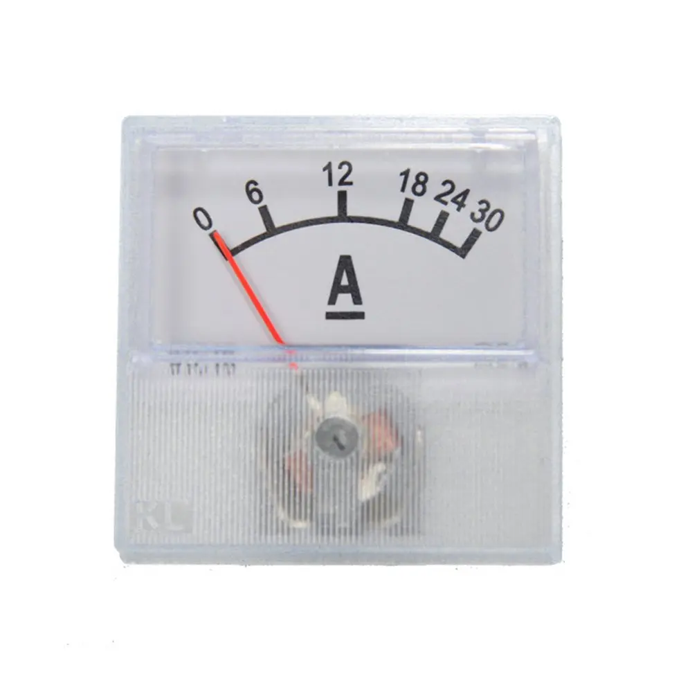 

Applied DC Circuit Analog Current Meter Panel Pointer Gauge Mechanical Ammeters Voltage Measurement Tools Easy Reading