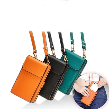 

Universal Wallet Bag for iphone6 7plus leather Portable Case for Xiaomi Huawei Samsung moblie phone Shoulder bag Handbag Bag