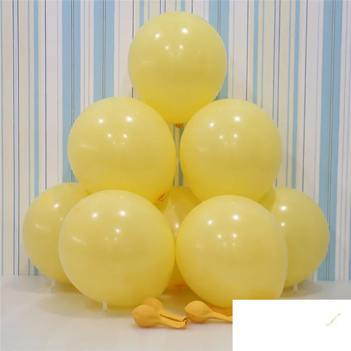10 шт. 12 дюймов розово-золотые латексные шары украшения Anniversaire свадебные шары с днем рождения воздушные шары Макарон белые вечерние шары - Цвет: 2.2gMac D10 LiOrange