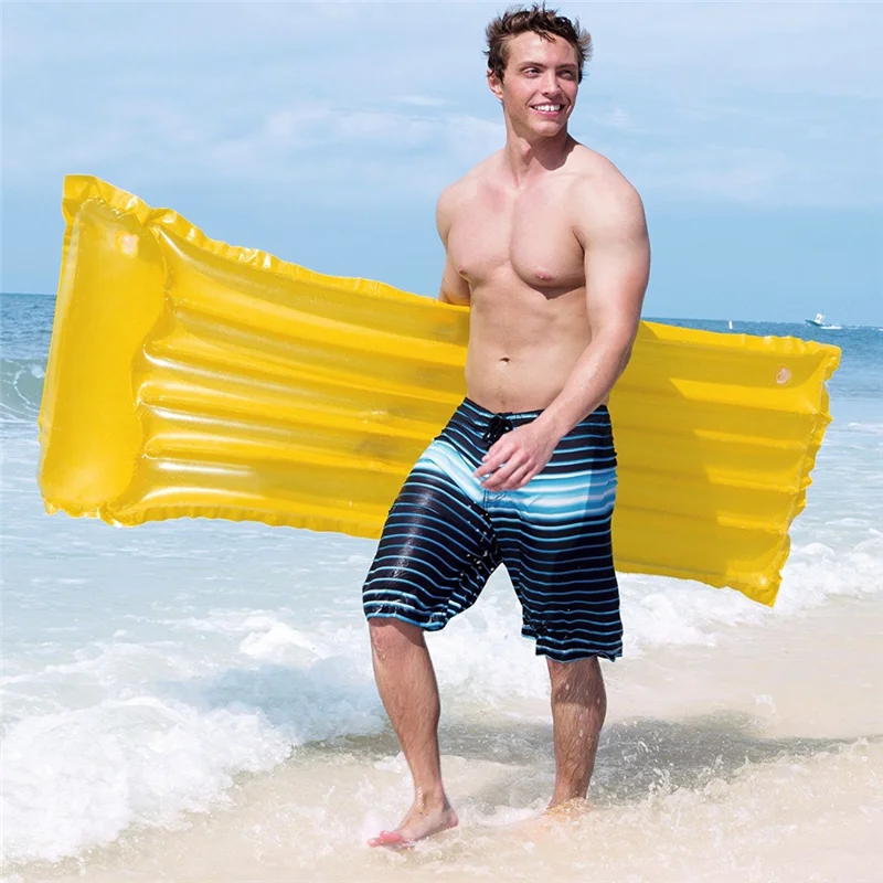 Inflatable Swimming Float Bed Mat  Fluorescent Pool Float for Adult Tube Raft Kid Water Sports Game (1)