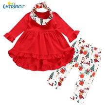 LONSANT/комплекты для маленьких девочек с длинными рукавами и принтом; Disfraces Infantiles Kinderkleding roupa infantil Menino ropa mujer; Детский костюм; N30