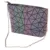 2018 mujeres nueva cadena bolsa de hombro luminoso SAC bolsa Bao moda geometría mensajero Bolsas Plain plegable Bolsos Crossbody embrague bolso