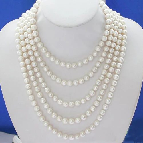 New Arriver Real Pearl Jewellery,Long 100inches AA 8-9MM White Color Freshwater Pearl Necklace,Fashion Women Birthday Gift New Arriver Real Pearl Jewellery,Long 100inches AA 8-9MM White Color Freshwater Pearl Necklace,Fashion Women Birthday Gift